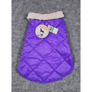 Dog Puffer Vest Size Large Purple 32 Heat New With Tags Coat